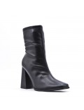 Faux leather ankle boot