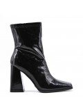 Faux leather ankle boot