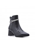 Faux leather ankle boot