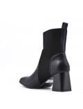 Faux leather ankle boot