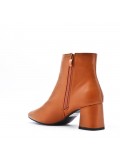 Faux leather ankle boot