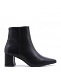 Faux leather ankle boot