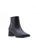 Faux leather ankle boot