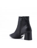 Faux leather ankle boot