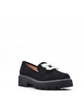 Women's mocassin in faux suede 