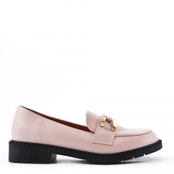 Mocassin en simili cuir pour femme