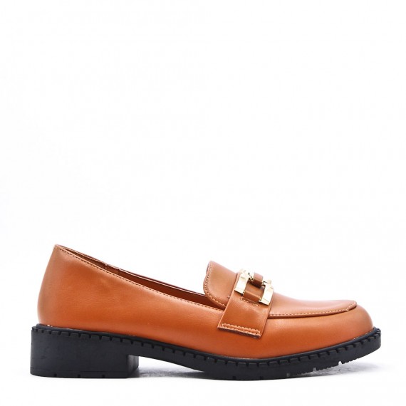 Mocassin en simili cuir pour femme