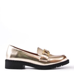 Mocassin en simili cuir pour femme