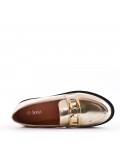 Women's mocassin in faux leather