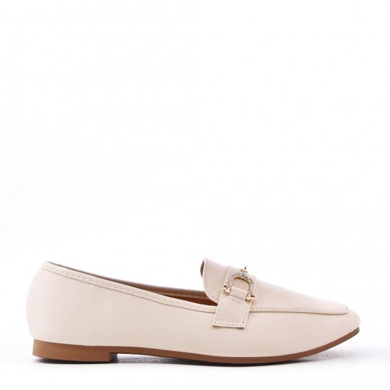 Mocassin en simili cuir pour femme