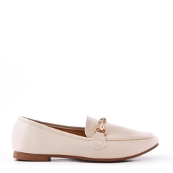 Mocassin en simili cuir pour femme