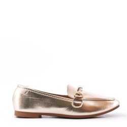 Women's mocassin in faux leather