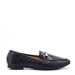 Women's mocassin in faux leather