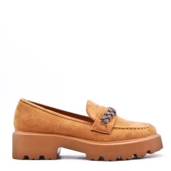 Mocassin en simili cuir pour femme