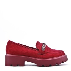 Women's mocassin in faux leather