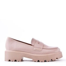 Mocassin en simili cuir pour femme