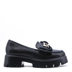 Mocassin en simili cuir pour femme