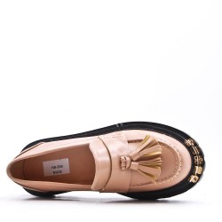 Women's mocassin in faux leather 