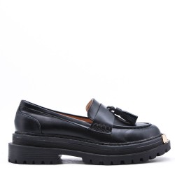 Mocassin en simili cuir pour femme