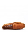 Women's mocassin in faux suede 