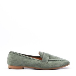 Women's mocassin in faux suede 