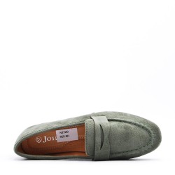 Women's mocassin in faux suede 