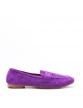 Mocassin en simili daim pour femme