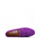 Mocassin en simili daim pour femme