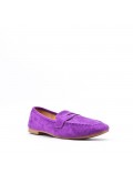 Mocassin en simili daim pour femme