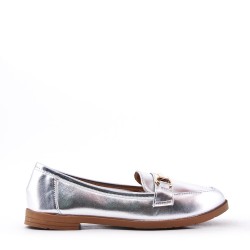 Women's mocassin in faux leather