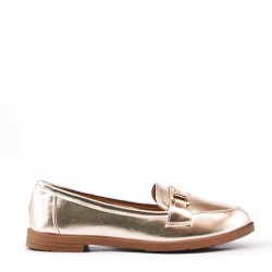 Women's mocassin in faux leather