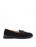 Women's mocassin in faux suede 