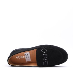 Women's mocassin in faux suede 