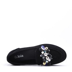 Women's mocassin in faux suede 