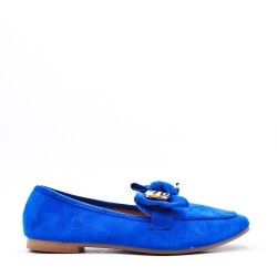 Women's mocassin in faux suede 