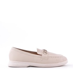 Mocassin en simili cuir pour femme