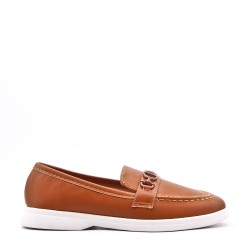 Women's mocassin in faux leather