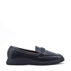 Women's mocassin in faux leather