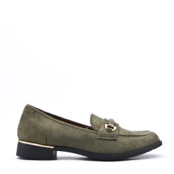 Women's mocassin in faux suede 