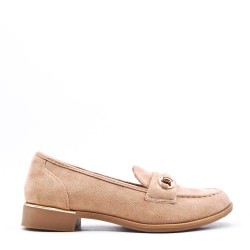 Women's mocassin in faux suede 