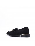 Women's mocassin in faux suede 