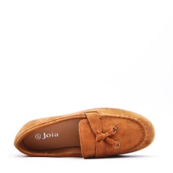 Women's mocassin in faux suede 