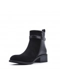 Ankle boot in a mix of materials for autumn and winter