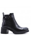 Faux leather ankle boot