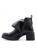 Faux leather ankle boot