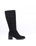 Faux suede boot