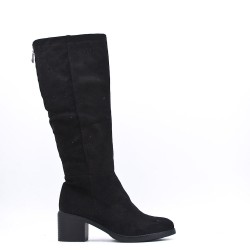 Faux suede boot