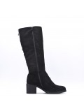 Faux suede boot