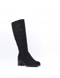 Faux suede boot