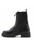 Ankle boot in a mix of materials for autumn and winter